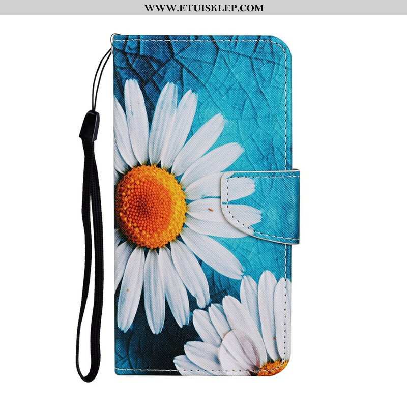 Etui Folio do iPhone 13 Pro Mistrzowskie Kwiaty Z Paskiem